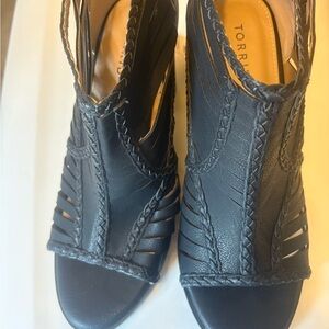 Torrid Black Braided Heeled Sandals